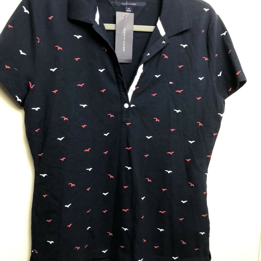Tommy Hilfiger Women's Bird Polo Navy